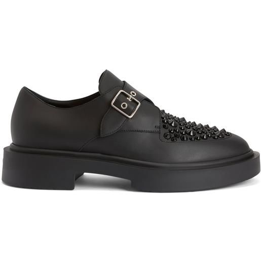 Giuseppe Zanotti stringate con borchie - nero