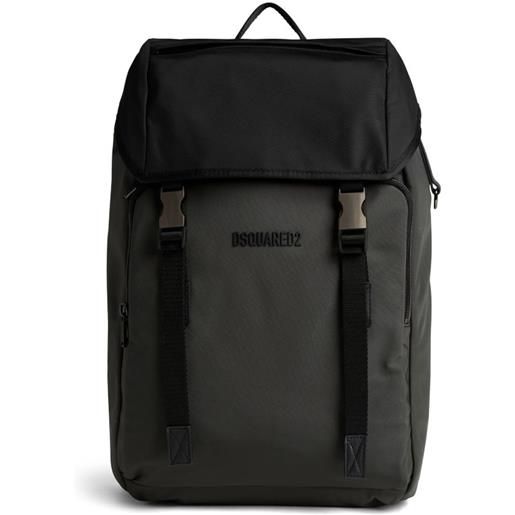 DSQUARED2 zaino con logo urban - nero