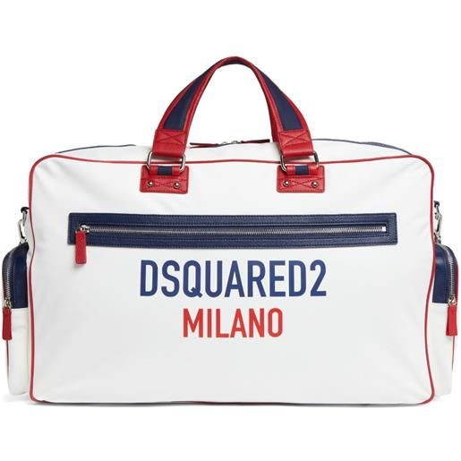 DSQUARED2 borsone rocco - bianco