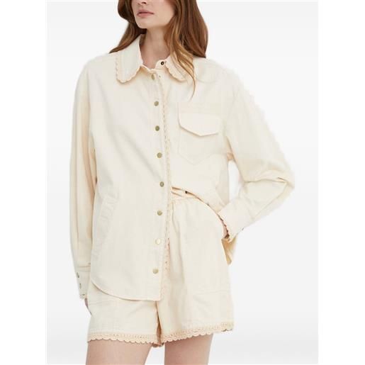 TWINSET camicia con tasca - toni neutri