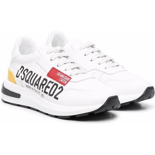 DSQUARED2 KIDS sneakers con stampa - bianco