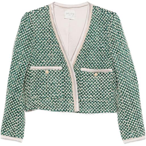 Forte Forte giacca in tweed - verde