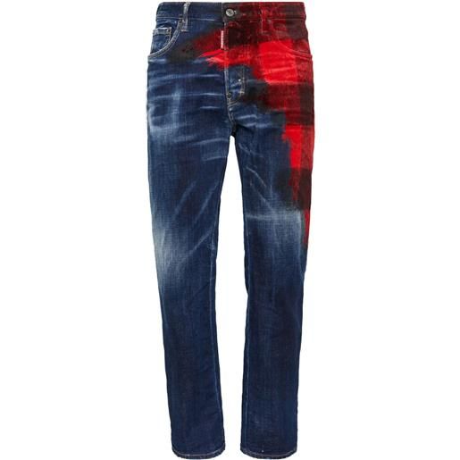 DSQUARED2 jeans a quadri - blu