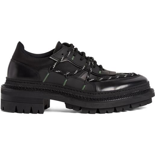 DSQUARED2 sneakers con inserti a contrasto - nero