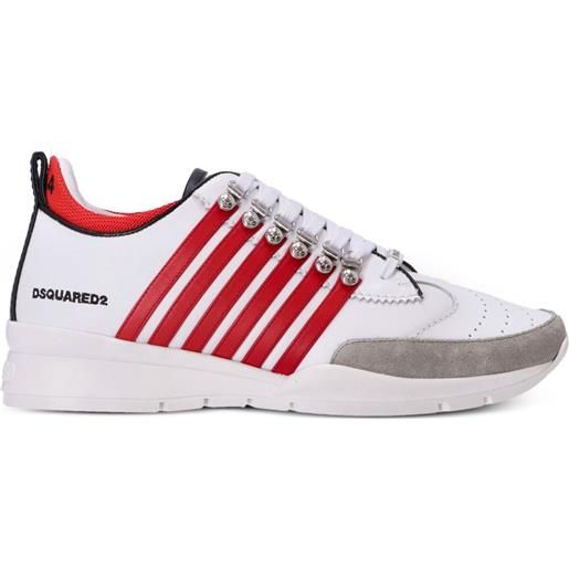 DSQUARED2 sneakers legendary a righe - bianco
