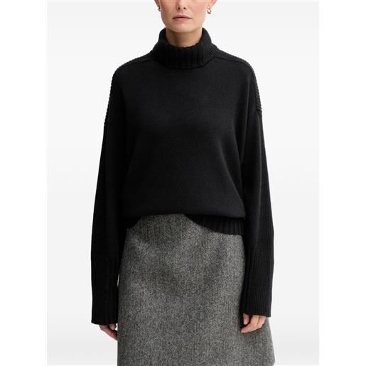 TWINSET maglione con maniche a spalla bassa - nero