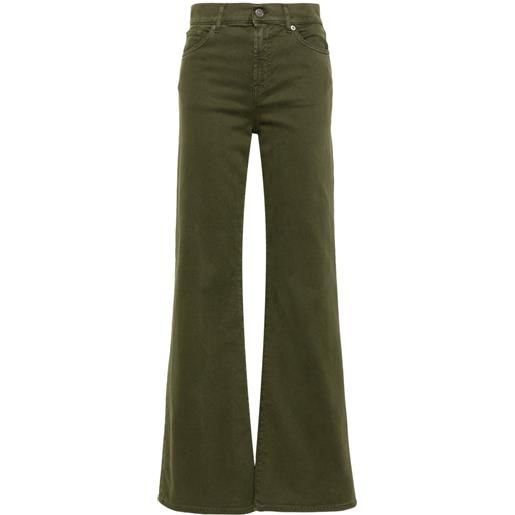 DONDUP jeans amber a gamba ampia - verde