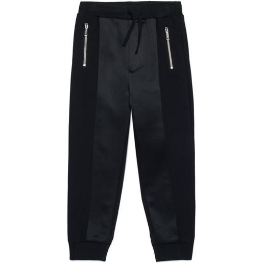 DSQUARED2 KIDS pantaloni sportivi con inserti - nero