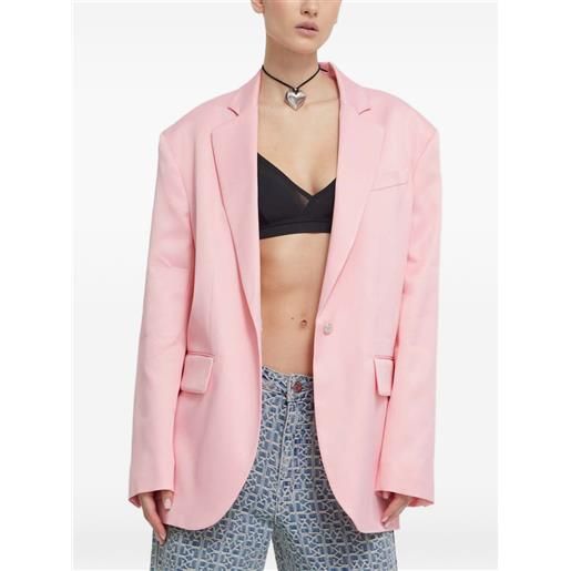 MOSCHINO JEANS blazer con tasche - rosa
