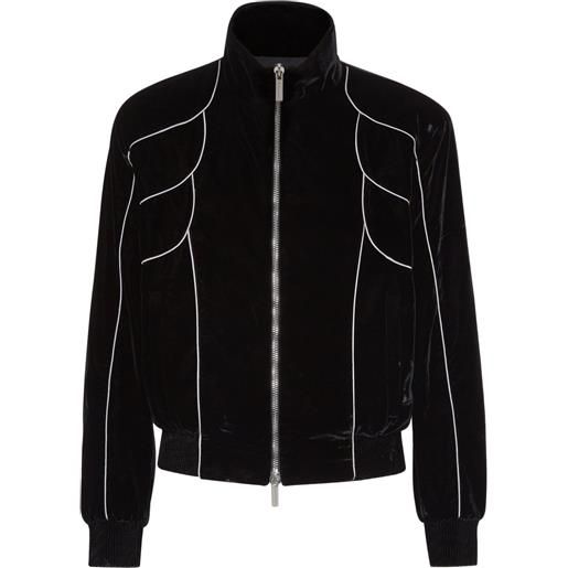 DSQUARED2 bomber in velluto - nero