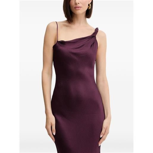 TWINSET abito lungo monospalla - viola