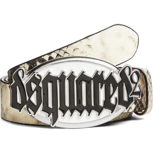 DSQUARED2 cintura con fibbia - bianco