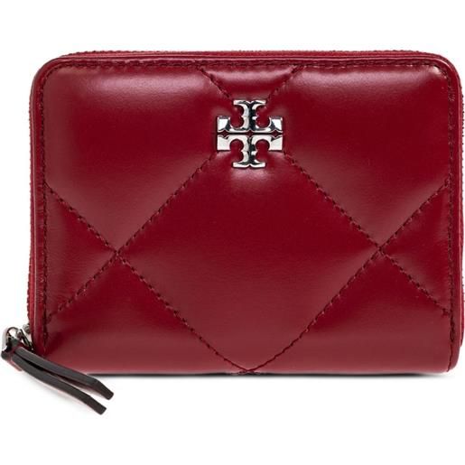 Tory Burch portafoglio kira piccolo trapuntato - rosso