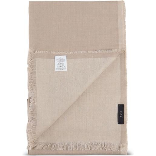 Fay sciarpa con frange - toni neutri