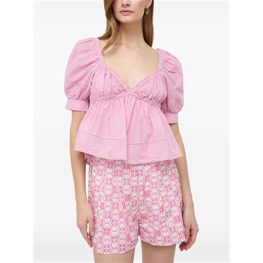 PINKO top con maniche a palloncino - rosa