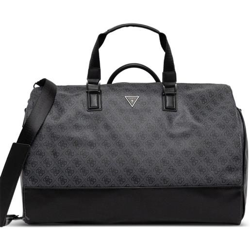 GUESS USA borsone ibiza con monogramma - grigio