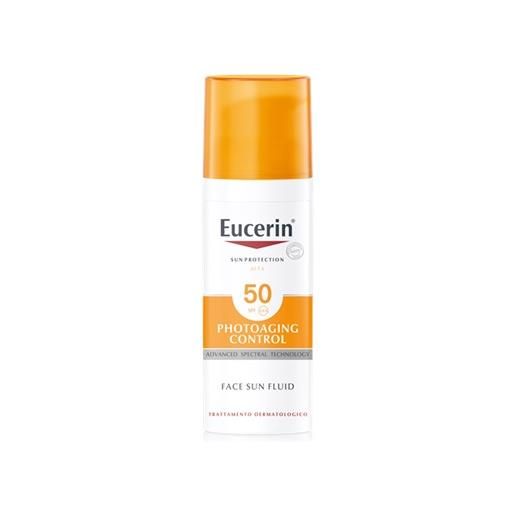 BEIERSDORF SpA sun fluid spf50+ anti-età eucerin 50ml - protezione solare anti-rughe per tutte le pelli