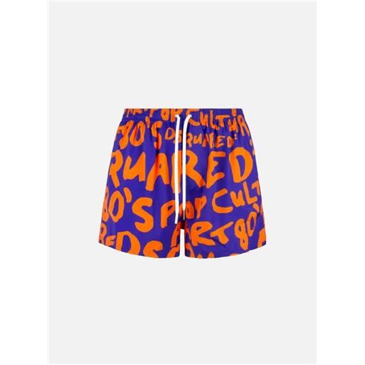 Dsquared2 costume da bagno logo