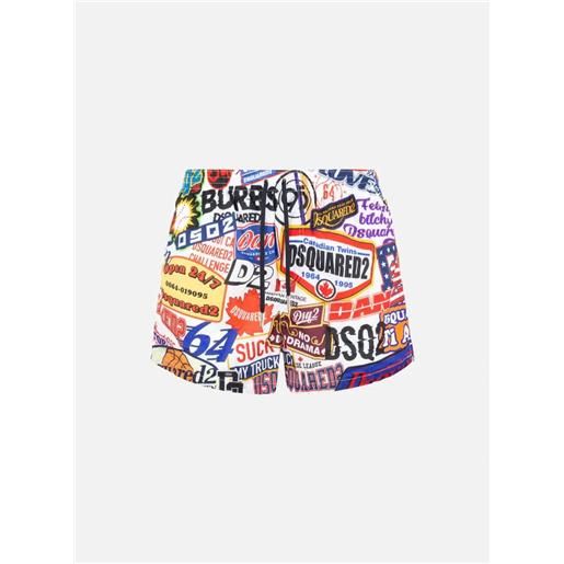 Dsquared2 costume da bagno multi fantasy