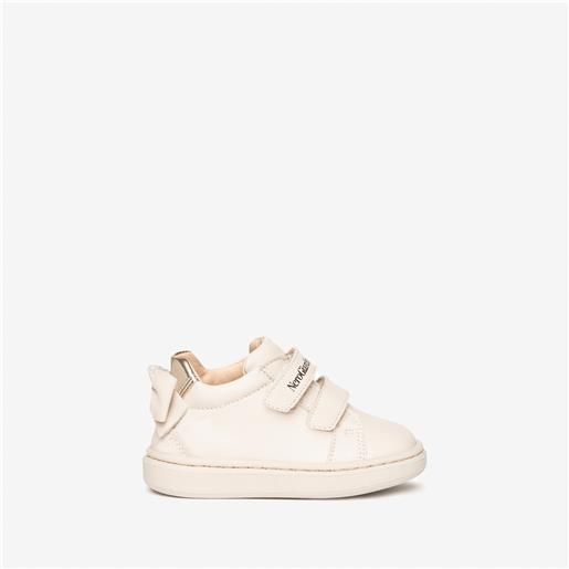 NeroGiardini outlet sneakers baby da bimba in pelle - bianco