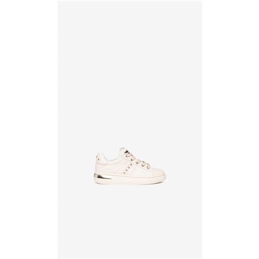 NeroGiardini outlet sneakers teens da ragazza in pelle - bianco