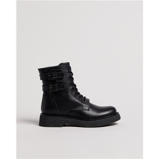 NeroGiardini anfibi teen da ragazza in camoscio - nero