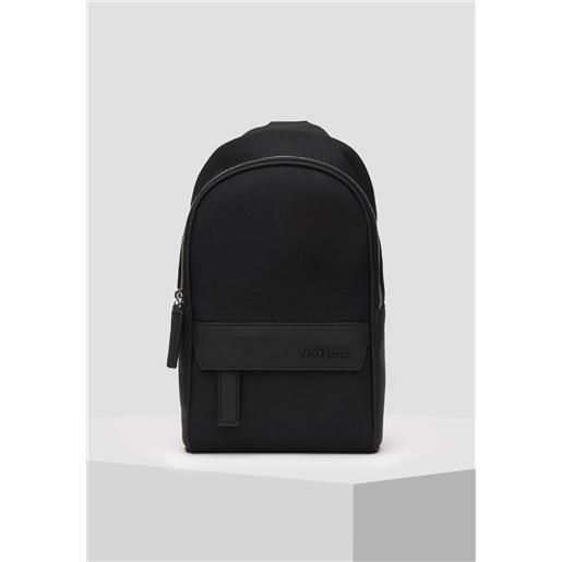 NeroGiardini outlet zaino da uomo in tela e materiale tecnico - nero