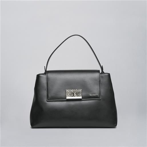 NeroGiardini outlet borsa a mano da donna in materiale tecnico - nero