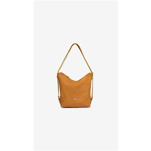 NeroGiardini outlet borsa hobo da donna in materiale tecnico - giallo