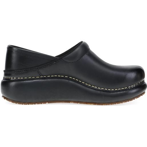 Dansko zoccolo con platform in pelle nera