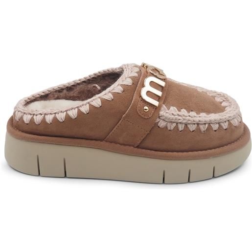 Bounce clog marrone metal logo