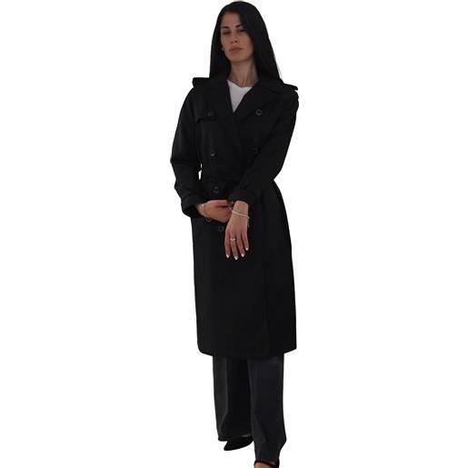 Impermeabile donna lungo nero