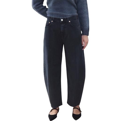 Jeans nero barrel fit