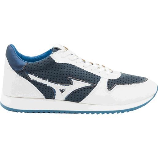 Sneakers leggere blu pelle e tela