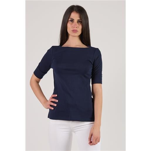 T-shirt mezza manica blu