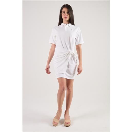 Abito donna bianco annodato