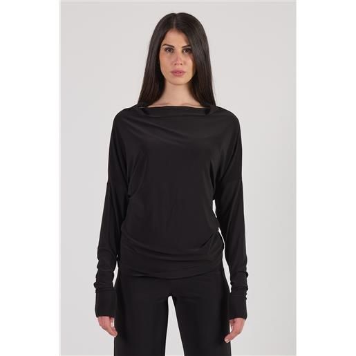 Maglia nera scollo vulcano