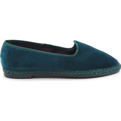 Friulane verdi per donna in velluto