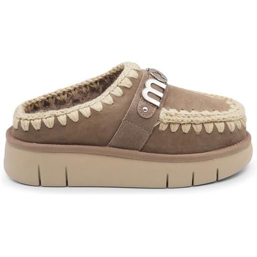 Bounce clog grigio metal logo