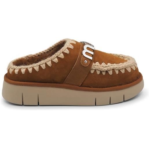 Bounce clog cognac metal logo