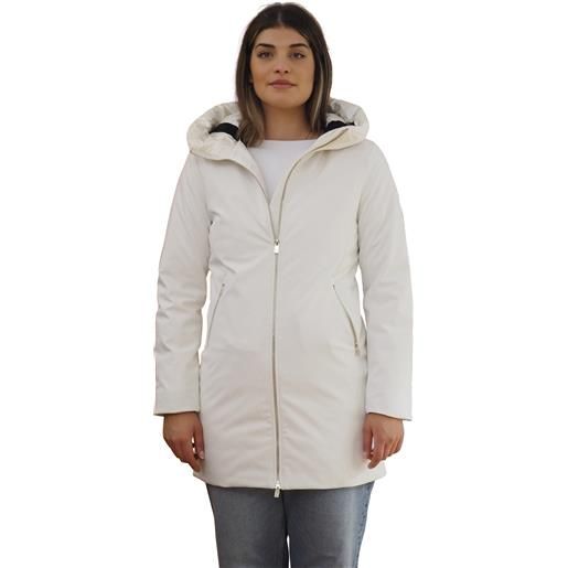 Ciesse piumini mire 2.2 giacca lunga con cappuccio bianca