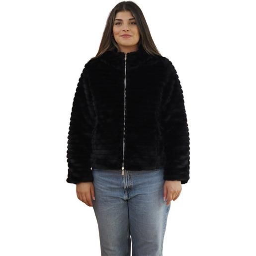 Giubbotto ciesse piumini naida 2.0 reversibile nero/nero