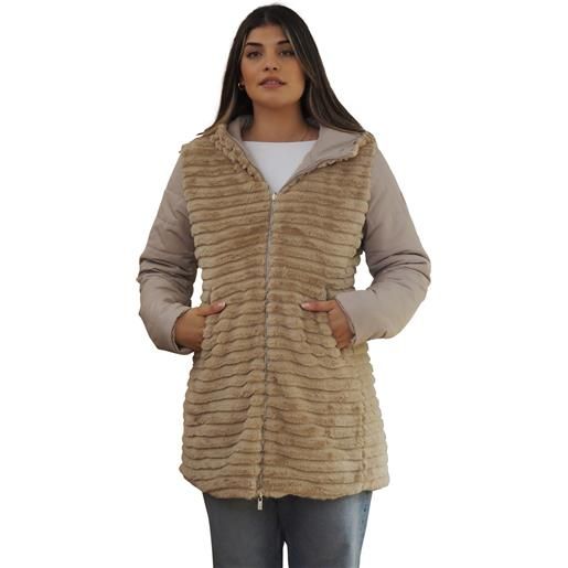 Giubbotto ciesse piumini isiria 2.0 reversibile beige/beige