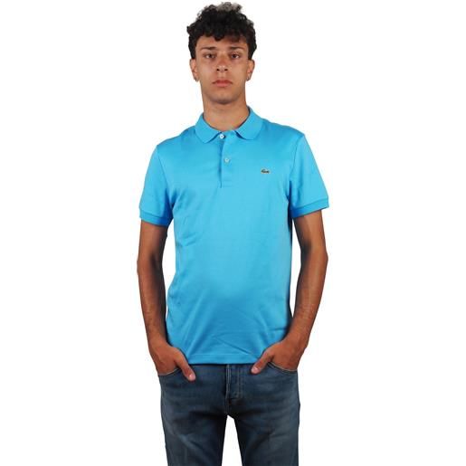 Lacoste polo uomo cotone interlock turchese