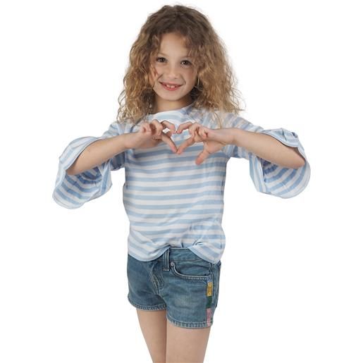 T-shirt bambina a righe