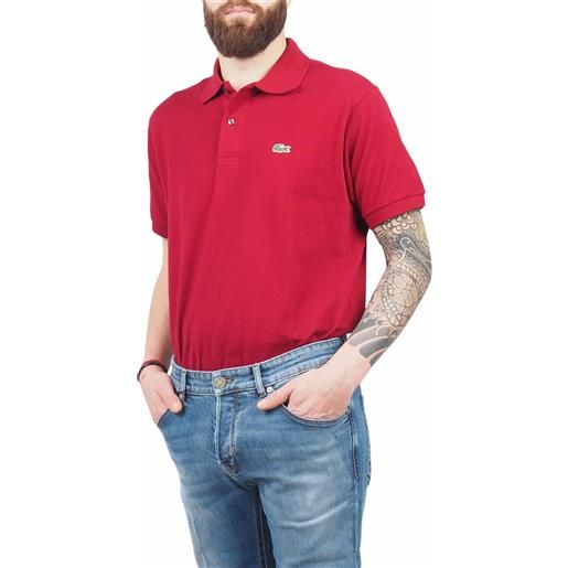 Lacoste polo bordeaux uomo