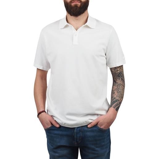 Paul & shark polo bianca manica corta