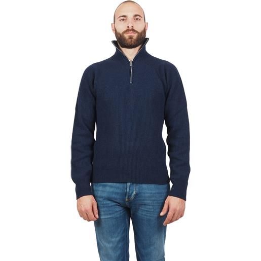 Maglione Uomo Invernale Con Zip Collo Alto Con Zip 1/4 Pullover - Foto 9