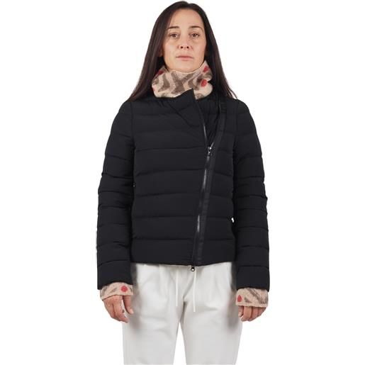 Alessia santi piumino zip asimmetrica