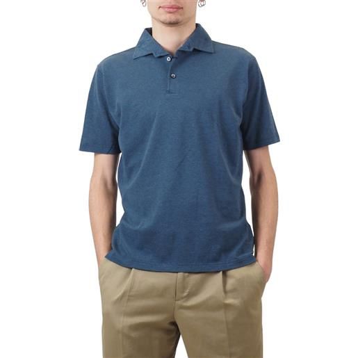 Barba napoli polo uomo azzurra